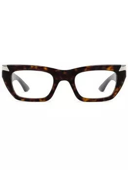 Очки Alexander McQueen Eyewear, коричневый