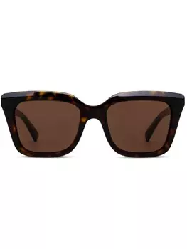Очки Alexander McQueen Eyewear, коричневый