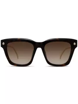 Очки Alexander McQueen Eyewear, коричневый