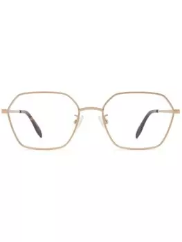 Очки Alexander McQueen Eyewear, золотой