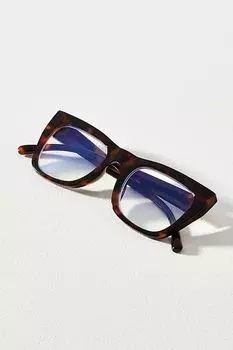 Очки Anthropologie Translucent Cat-Eye для чтения, коричневый