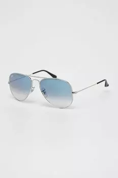 Очки Aviator large metal Ray-Ban, серый