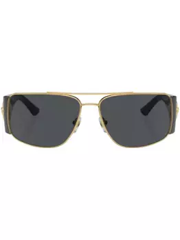 Очки-авиаторы с широкими дужками Versace Eyewear, черный