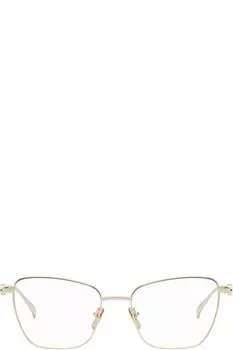 Очки-бабочки Gucci Block Text Gold