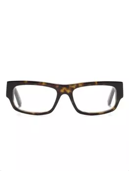 Очки BB0304O в прямоугольной оправе черепаховой расцветки Balenciaga Eyewear, коричневый