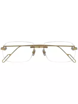 Очки без оправы Cartier Eyewear, золотой