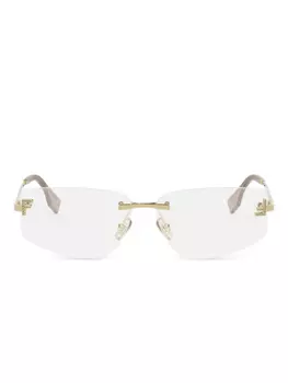 Очки без оправы FENDI, желтый