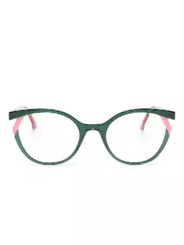 Очки Bocca Kuma в оправе 'кошачий глаз' Face Face, зеленый