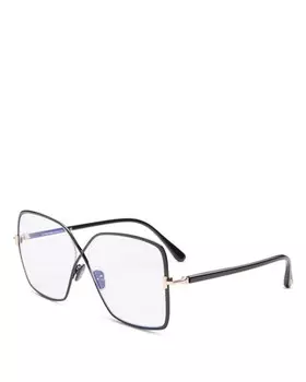 Очки Butterfly Blue Light, 59 мм Tom Ford, цвет Black