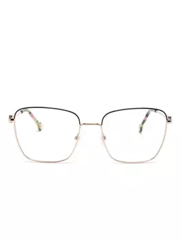 Очки Carolina Herrera в квадратной оправе, золотой