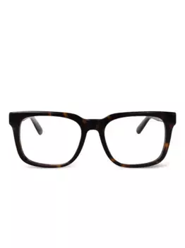 Очки черепаховой расцветки с логотипом GCDS, коричневый