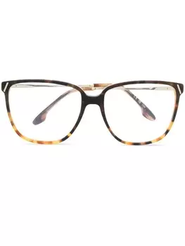 Очки черепаховой расцветки Victoria Beckham Eyewear, коричневый