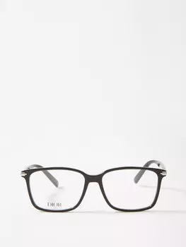 Очки diorblacksuito s14i из ацетата d-образной оправы DIOR, черный