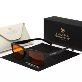 Очки для компьютера с защитой от синего света ANTI BLUE LIGHT 99% CASE, черные Inna marka