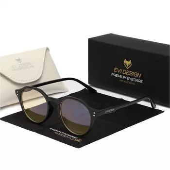 Очки для компьютера с защитой от синего света ANTI BLUE LIGHT 45% CASE (чёрный 6005 45%) inna