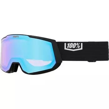 Очки для снегохода XL 100%, цвет Black/Red/Mirror Red