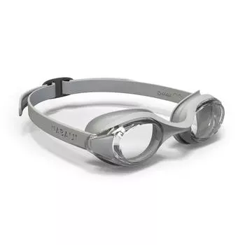 ОЧКИ ДЛЯ ПЛАВАНИЯ READY 100 - ОДИН РАЗМЕР - ПРОЗРАЧНЫЕ ЛИНЗЫ - Серые Nabaiji