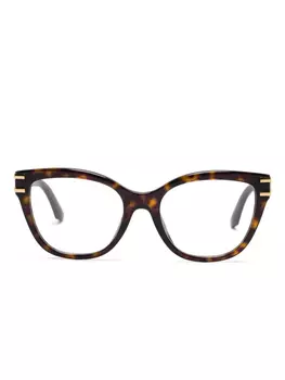 Очки Dolce & Gabbana Eyewear с эффектом черепаховой оболочки, коричневый