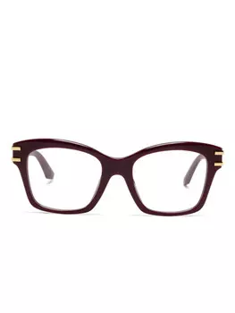 Очки Dolce & Gabbana Eyewear в квадратной оправе, красный