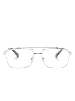 Очки Dolce & Gabbana Eyewear в прямоугольной оправе, серебряный