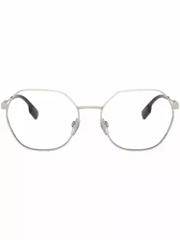 Очки Erin Burberry Eyewear, золотой