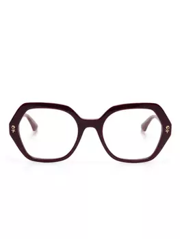 Очки ETRO в геометрической оправе, красный