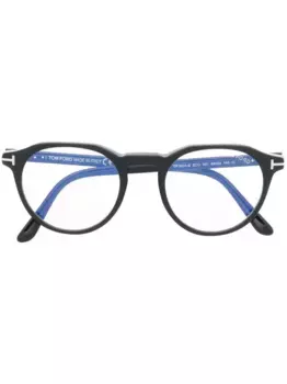Очки FT5833B в круглой оправе TOM FORD Eyewear, черный