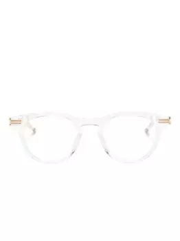 Очки Gemini в круглой оправе Akoni, золотой