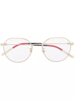 Очки GG0684O в круглой оправе Gucci Eyewear, золотой