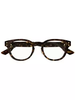 Очки GG1470OJ в круглой оправе Gucci Eyewear, коричневый