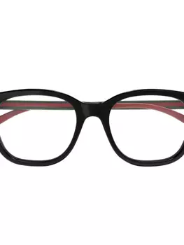 Очки Gucci Eyewear в квадратной оправе, черный