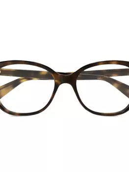 Очки Gucci Eyewear в квадратной оправе, коричневый