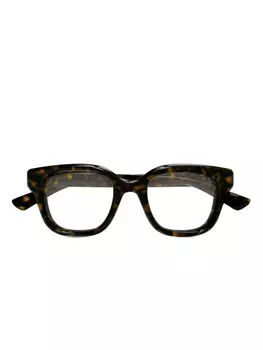 Очки Gucci Eyewear в квадратной оправе, коричневый