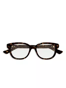 Очки Gucci Eyewear в квадратной оправе, коричневый