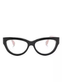 Очки Gucci Eyewear в оправе «кошачий глаз», черный