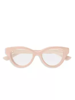 Очки Gucci Eyewear в оправе «кошачий глаз», розовый