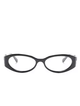 Очки Gucci Eyewear в овальной оправе, черный