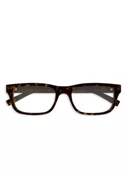 Очки Gucci Eyewear в прямоугольной оправе, коричневый