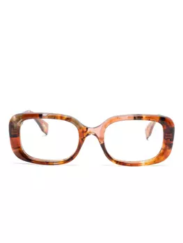 Очки Gucci Eyewear в прямоугольной оправе, коричневый
