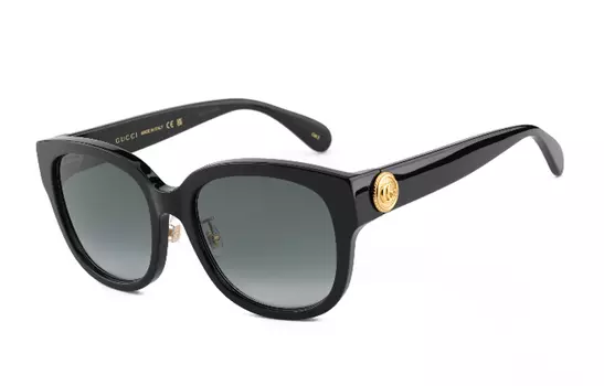Очки Gucci Unisex солнцезащитные с футляром, черный