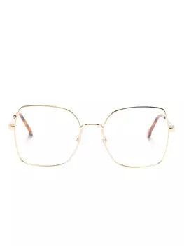 Очки HER 206 в квадратной оправе Carolina Herrera, золотой