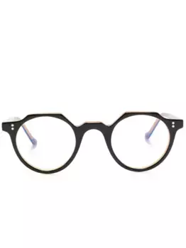 Очки Heri в круглой оправе Lesca, черный
