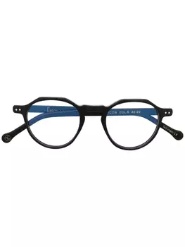 Очки Icon в круглой оправе Lesca, черный