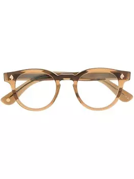 Очки Jack в круглой оправе Garrett Leight, коричневый