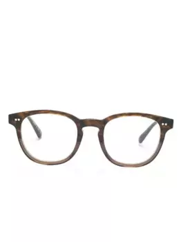 Очки Kisho в квадратной оправе Oliver Peoples, коричневый