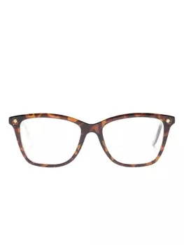 Очки-клипоны в оправе 'бабочка' Snob, коричневый