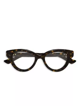 Очки кошачий глаз Gucci Eyewear, коричневый