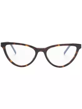 Очки кошачий глаз Saint Laurent Eyewear, коричневый
