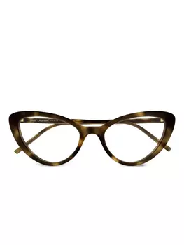 Очки кошачий глаз Saint Laurent Eyewear, коричневый