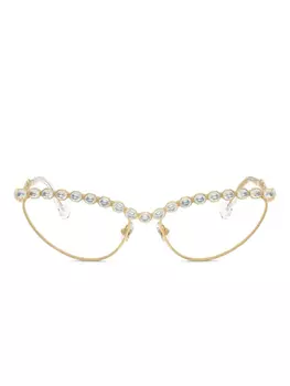 Очки «кошачий глаз» Swarovski, золотой